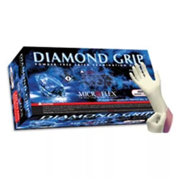 MicroflexGloves Exam Diamond Grip PF Latex 9.5 in XS Natural 100/Bx, 10 BX/CA (MF-300-XS)