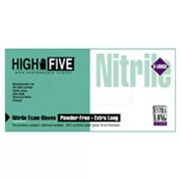MicroflexGloves Exam High Five Chm Aprvd PF Ntrl LF 12" Md NS Tl 10x50/Ca