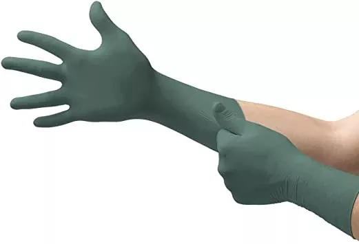 MicroflexGloves Industrial Dura Flock Nitrile Latex-Free 2XL Green 10/Ca