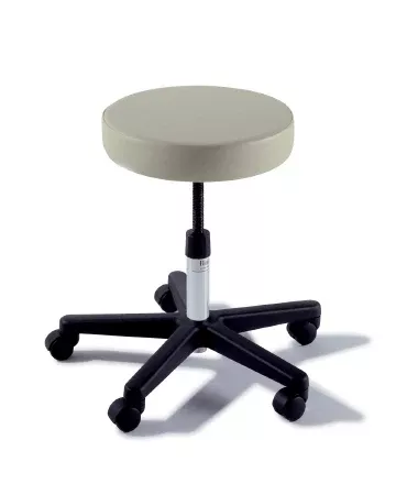 Midmark Adjustable Stool Ritter 270 Value Series Backless Screw Adjust, Manual Seat Height Adjustment 5 Casters Soothing Blue - M-1091859-3271 | Each