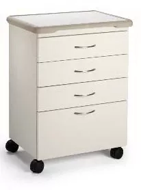 Midmark Mobile Treatment Cabinet 18 X 27 X 33 Inch Earthen Bronze 4 Inch 3 Drawers, 8 Inch One Drawer - M-1056507-4314 | Each