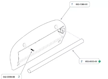 Midmark Paper Dowel Midmark and Ritter Soft Touch Tops 100, 104, 404, 203, 95, 222, and 223 - M-235739-1355 | Each