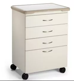 Midmark Treatment Cabinet M4 Series Floor Standing / Mobile 4 Drawers Key Lock - M-984318-4056 | Each