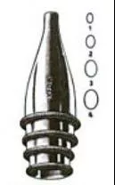 Miltex Ear Speculum Tip Oval Tip Child Size Chrome Plated 3 mm Reusable - M-630440-1938 | Each