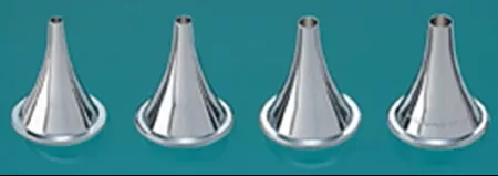 Miltex Ear Speculum Tip Set Round Tip Size 1 to 4 Chrome Plated 4.5, 5.5, 6.5, 7.5 mm Reusable - M-496012-2468 | ST/1