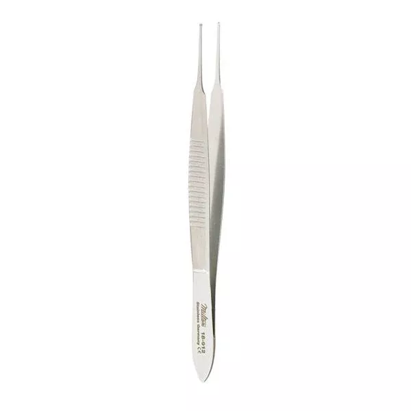 Miltex-Integra Miltex Forcep Fixation Tissue Lester 3-3/4" 0.6mm Wide 1x2 Teeth SS Each
