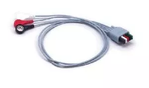 Mindray USA Mobility ECG Wire 36 Inch, 3-Leads, Snap Leads, Reusable For DPM 6, DPM 7, Panorama Telepack, Passport 2, Passport V, Spectrum, Spectrum OR, V12, V21, Passport 8, Passport 12, T1 Patient Monitor - M-810964-4285 | Each