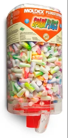 Moldex-Metric Earplug Dispenser SparkPlugs Wall Mount 500 Pair Capacity Clear - M-784962-4858 | Case of 4