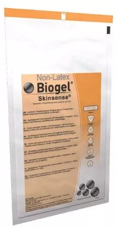 Molnlycke Healthcare (Regent) Gloves Polychloroprene Biogel Skinsense LF PF Sz 8 Strl 50pr/Bx, 4 BX/CA (31480)