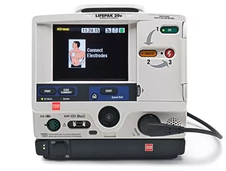 Monet Medical Reconditioned Defibrillator Unit Semi - Automatic Lifepak 20 Electrode / Paddle Contact - M-1061161-4316 | Each