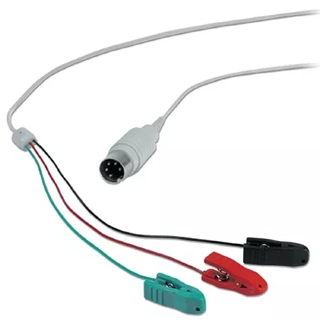 Natus Medical Electrode Cable 3 Clip, Sheilded, 1.2 cm - M-794510-2064 | Pack of 1