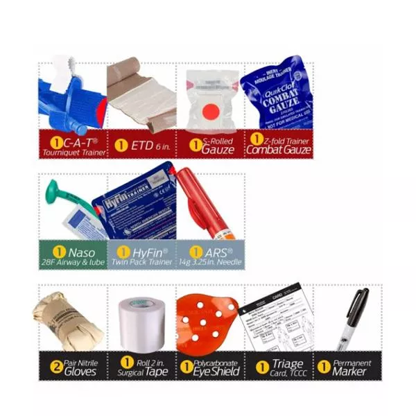 North America RescueIFAK Resupply Kit TCCC Training Ea