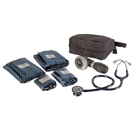 North American Rescue Aneroid Sphygmomanometer Combo Kit Palm Hand Held Adult Size Nylon Cuff ADC Stethoscope - M-1070325-3365 | Each