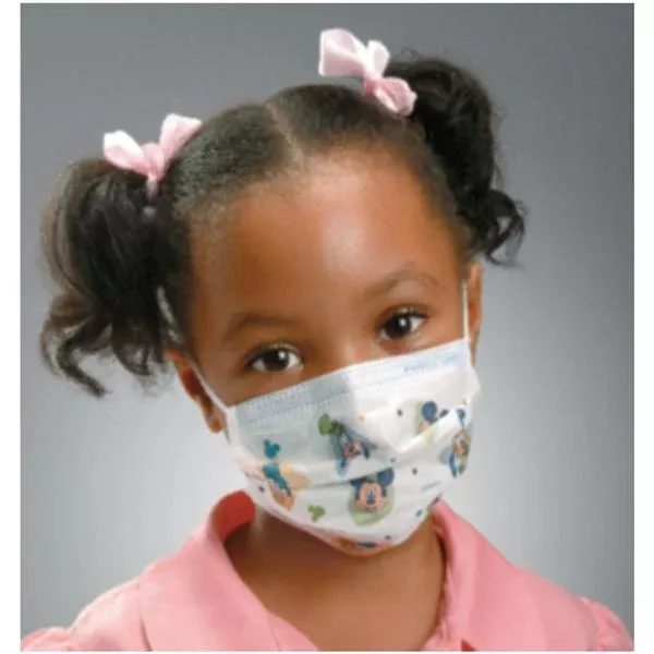 O & M Halyard Face Mask Earloop Pediatric Disney 75/Bx, 10 BX/CA (32856)