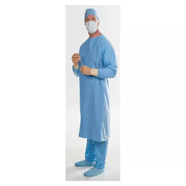 O & M Halyard Gown Surgical Aero Blue 2XL AAMI Level 3 Sterile Ea, 28 EA/CA (41735)