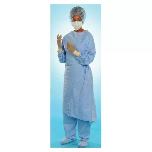 O & M Halyard Gown Surgical Aero Blue Small/Medium AAMI Level 3 Sterile Ea, 34 EA/CA (41732)
