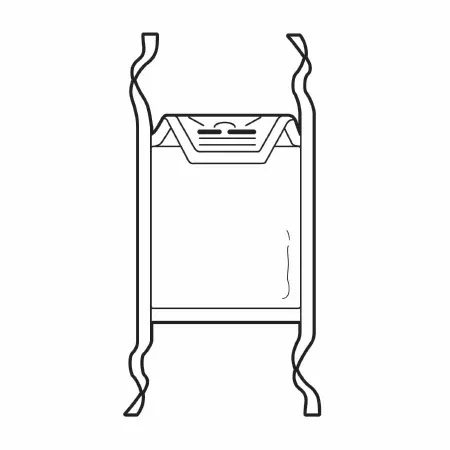 O&M Halyard Inc Telemetry Pouch Clear-View 6 X 6-1/4 Inch, Chest and Neck Ties, Water Resistant, Re-sealable Pouch Closures, White with Clear Front Panel Telemetry Unit - M-227239-4961 | Case of 50