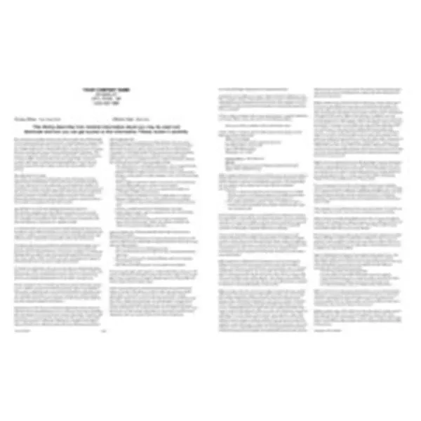 Office Supplies & Practice Mkt Form Educational HiPAA Notice of Privacy Practices 5Pads/Pk