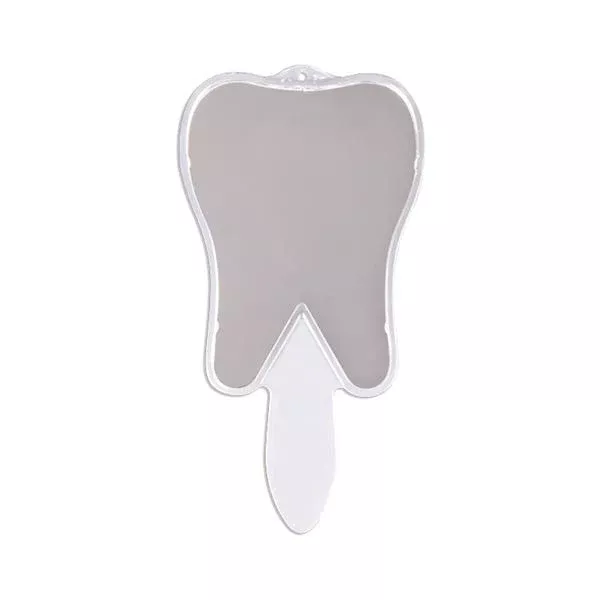 Office Supplies & Practice Mkt Hand Mirror Plain Acrylic 10 in Tooth Shaped Ea