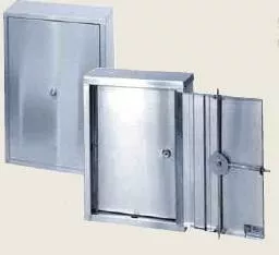 Omnimed Narcotic Cabinet Beam Wall Mount Stainless Steel Without Shelves Double Key Lock - M-506619-2328 | Each