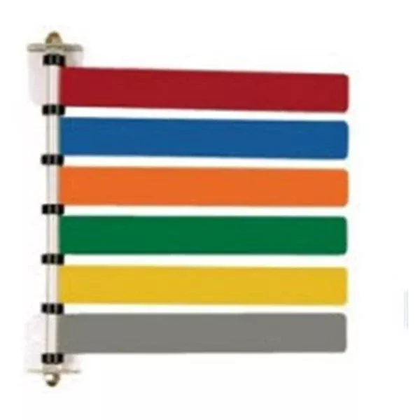OmnimedFlag System Exam Room 8" Wall Mount Pwd Ct Alum W/ 6Flg ea
