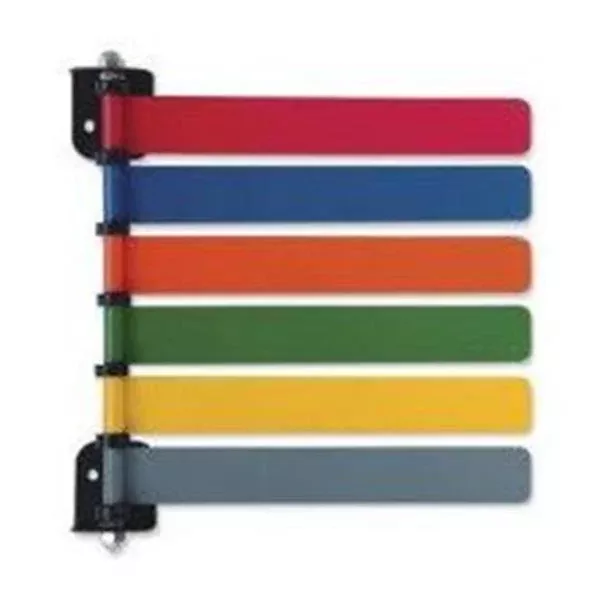 OmnimedFlag System Exam Room Cstm 4 Wl Mnt MltClr Pwd Ct Alum W/ 6Flg Ea