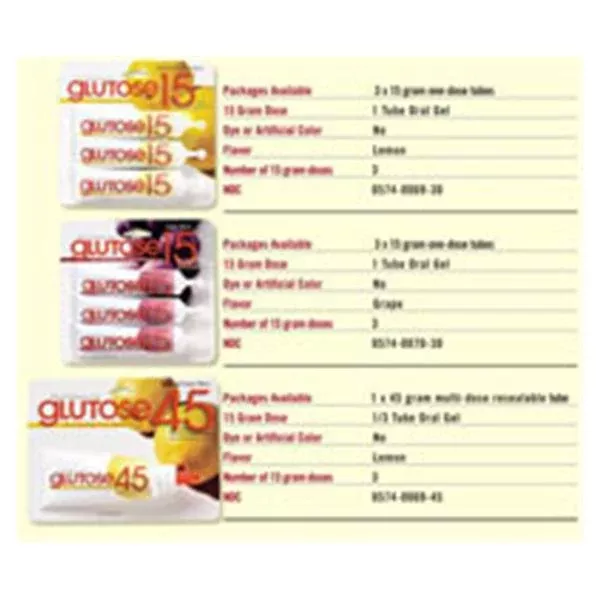 Paddock LabsGlutose Grape 15g Gel Tube 3/Pk