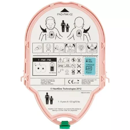 The Palm Tree Group Defibrillator Electrode Pad HeartSine Samaratin PAD - PAK Child - M-1060220-1535 | Each