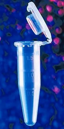 PANTek Technologies LLC Eppendorf Safe-Lock Eppendorf Quality Microcentrifuge Tube Conical Bottom Plain 10 X 38 mm 1.5 mL Without Color Coding Hinged Snap Cap Polypropylene Tube - M-982034-2858 | Pack of 500