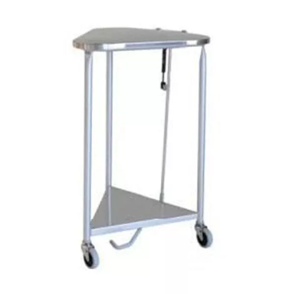 Pedigo Products Hamper Linen Powder Coated Steel Triangular 35x78-5/8" Silver Ea