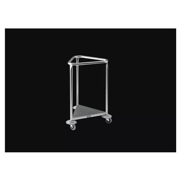 Pedigo Products Hamper Linen Stainless Steel Triangular 32x54-1/4" Silver Ea
