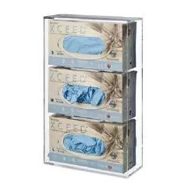 Phlebotic Glove Box Holder Acrylic Quad Clear Side Loading Ea (7039)