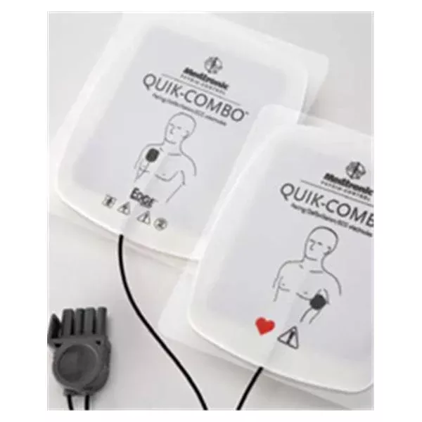 Physio ControlElectrode Electrocardio LIFEPAK 5.95x4.24" White f/ Defib 1Pr