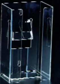 PlasdentGlove Box Holder Acrylic Single Clear Vertical Ea