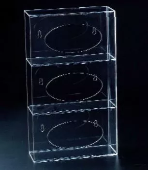 PlasdentGlove Box Holder Acrylic Triple Clear Side Loading Ea (1600HSD)