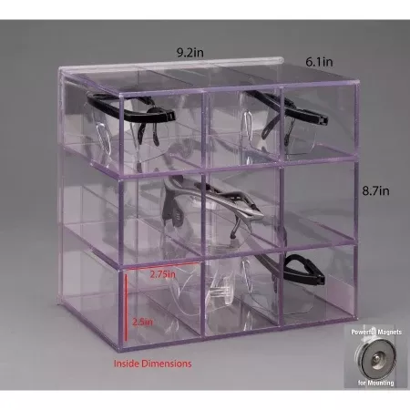 Poltex Inc HOLDER, EYEWEAR PROTECTION 9POS W/MAGNETS - M-1187482-2423 | Each