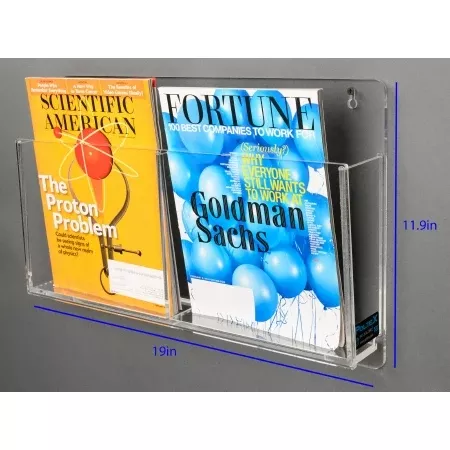 Poltex Inc RACK, MAGAZINE 2PCKT HORIZONTAL DECO - M-1187436-3014 | Each