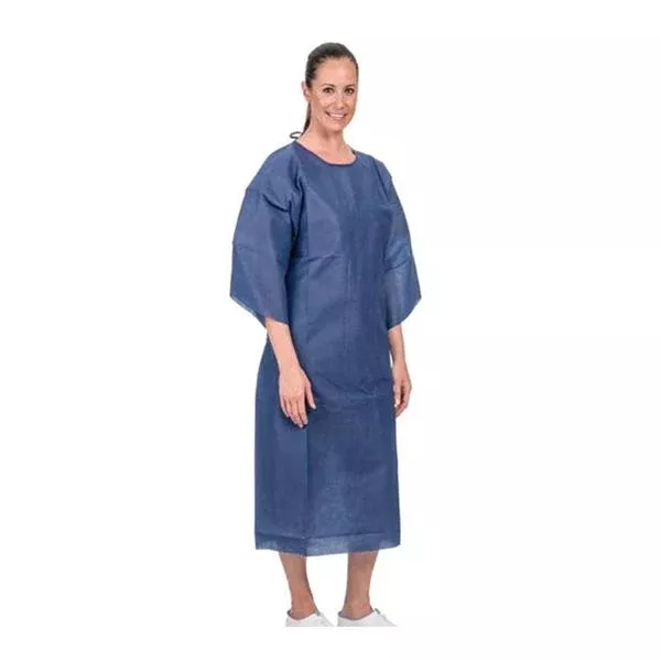 Precept Medical Products Gown Exam Universal Dark Blue Polypropylene 100/Ca