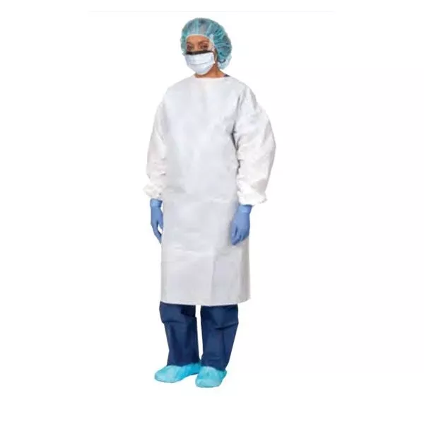 Precept Medical Products Gown Infectious X-Large White Knit Cuff 30/Ca