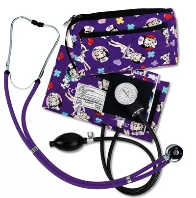 Prestige Medical Aneroid Sphygmomanometer Combo Kit For Nurses and Students Adult Size Nylon Cuff Sprague Rappaport Stethoscope - M-582819-3742 | Each