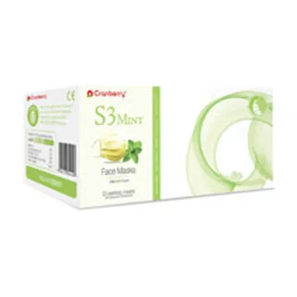 Pro2 Solutions Face Mask Earloop Cranberry S3 ASTM Level 2 Yellow Mint 50/Bx, 8 BX/CA (S3090Y)