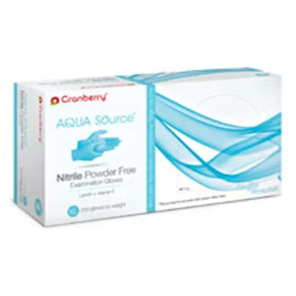 Pro2 Solutions Gloves Exam Aqua Source PF Nitrile Latex-Free XL Aqua 200/Bx, 10 BX/CA (CR3449)