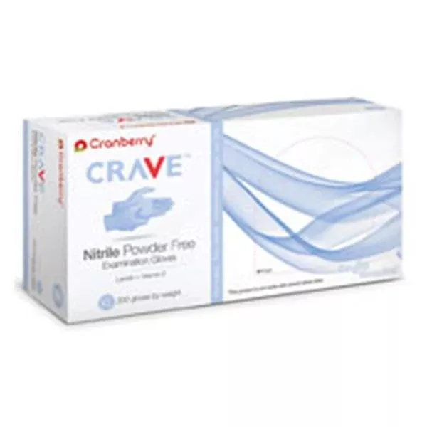 Pro2 Solutions Gloves Exam Crave PF Nitrile Latex-Free XS Light Blue 200/Bx, 10 BX/CA (CR3555)