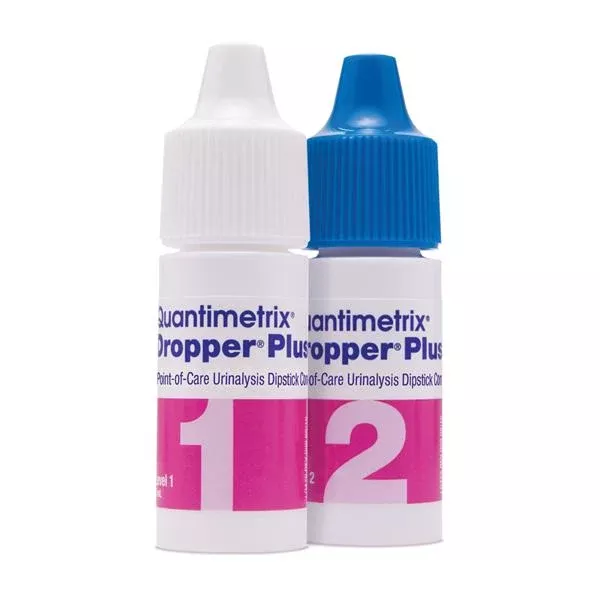 QuantimetrixDropper Plus POC Urinalysis Dipstick Level 1-2 Control 10x5 10/Bx