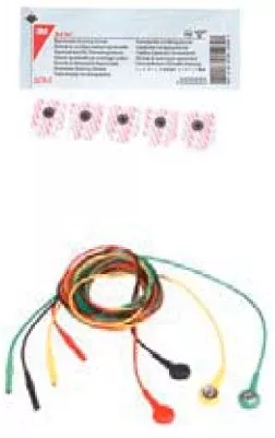 Respironics ECG Snap Electrode 3M Red Dot Monitoring 5 per Pack - M-703426-4570 | Pack of 5