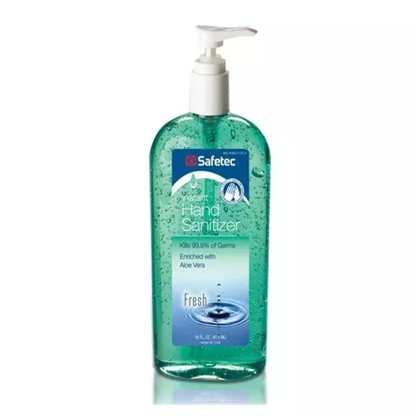 Safetec Of AmericaInstant Hand Sanitizer Antiseptic Gel 16 oz Fresh Scent Ea