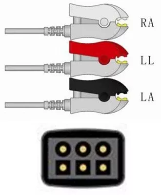Sage Services Group ECG Leadset Sage Services 3 Lead, Grabber, 0.9m - M-796674-4396 | Each