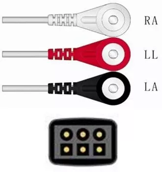 Sage Services Group ECG Leadset Sage Services 3 Lead, Snap, 0.9m - M-796675-4296 | Each