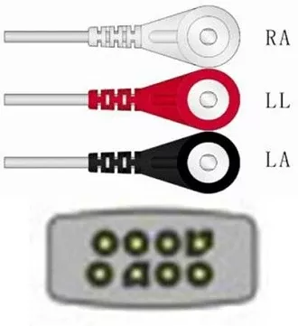 Sage Services Group ECG Leadset Sage Services 3 Lead, Snap, 0.9m - M-796679-1100 | Each