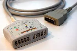 Sage Services Group EKG Trunk Cable Sage Services Reusable EKG Trunk Cable, 15-pin Connector Monitor Side, 10 Lead, 2.5m - M-797874-2656 | Each